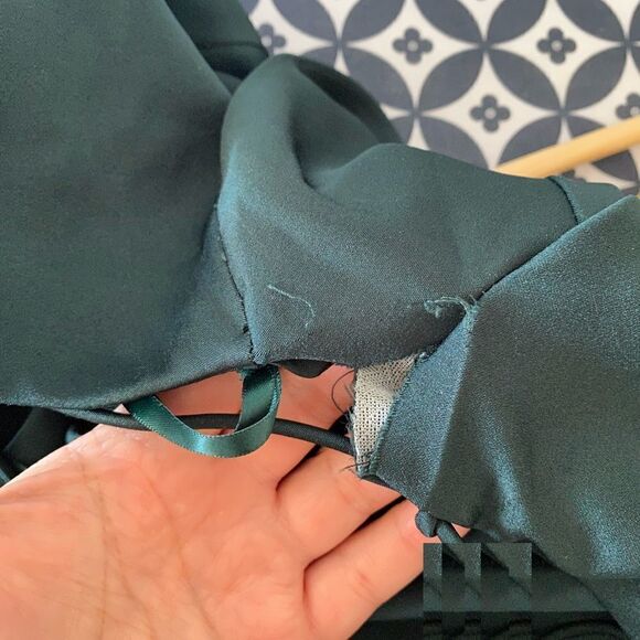 La Femme Lace-Up Open Back Ruffle  Prom Dress - Picture 6 of 7